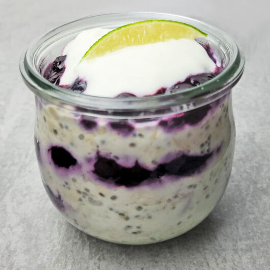 blueberry lime overnight oats recipe