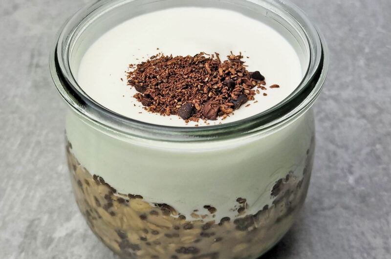 Café Latte Overnight Oats Recipe [with vanilla]