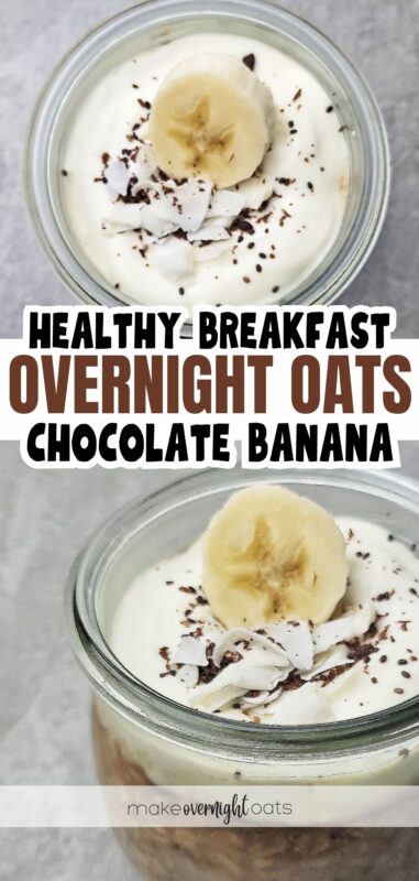 chocolate banana overnight oats recipe