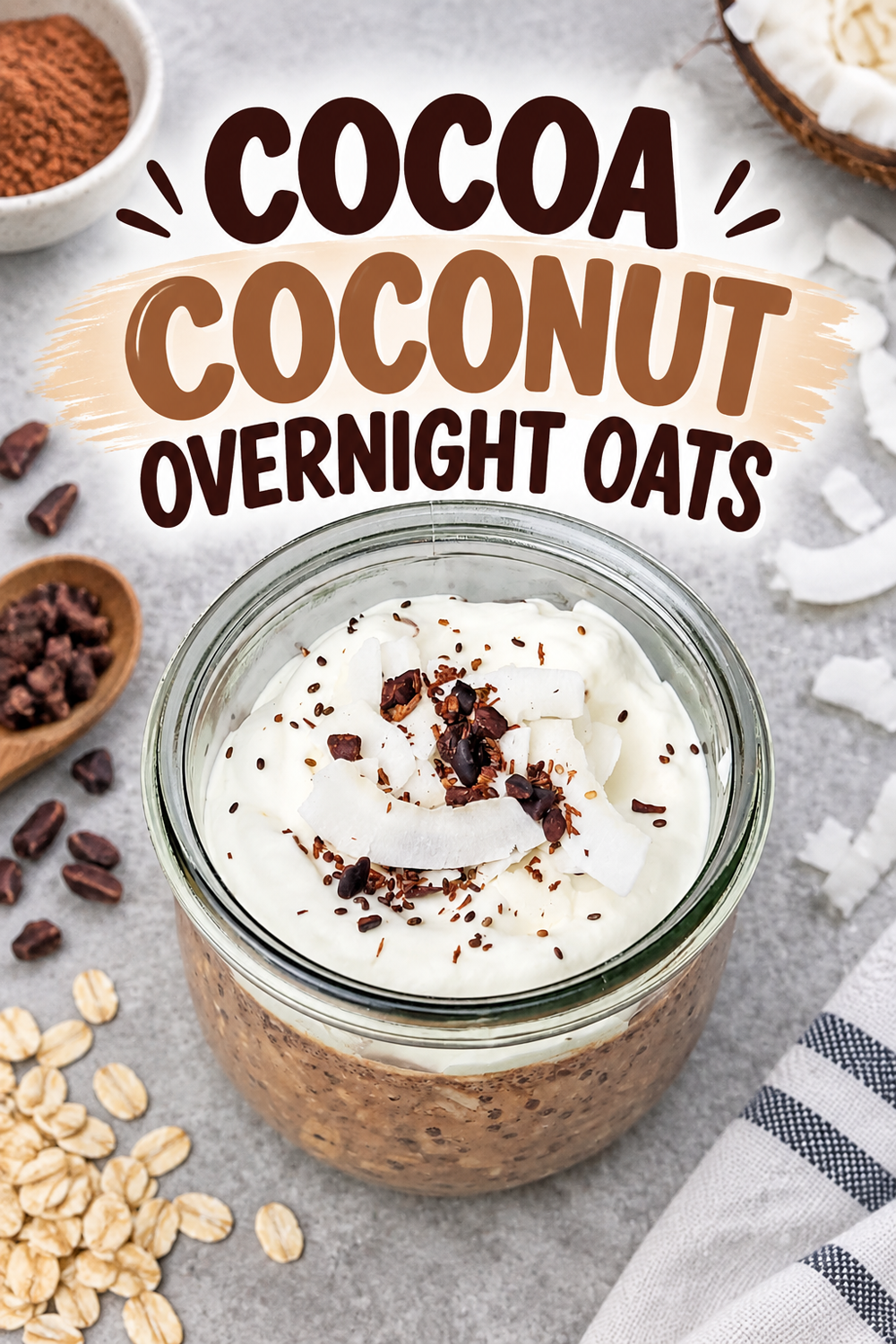 coco coconut overnight oats pin