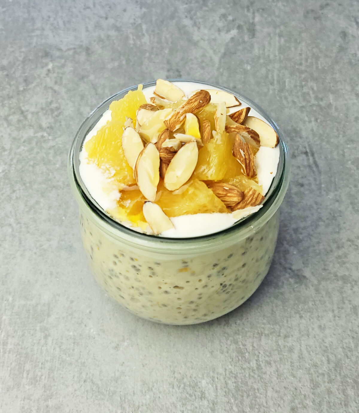 Creamsicle Overnight Oats Recipe with oranges and almonds