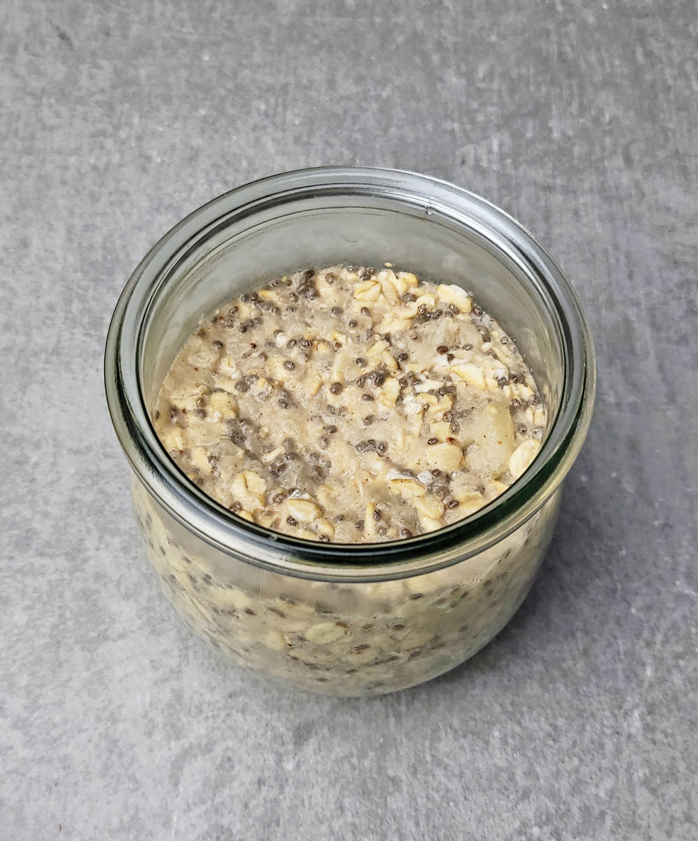 Apple Pie Overnight Oats Recipe: directions