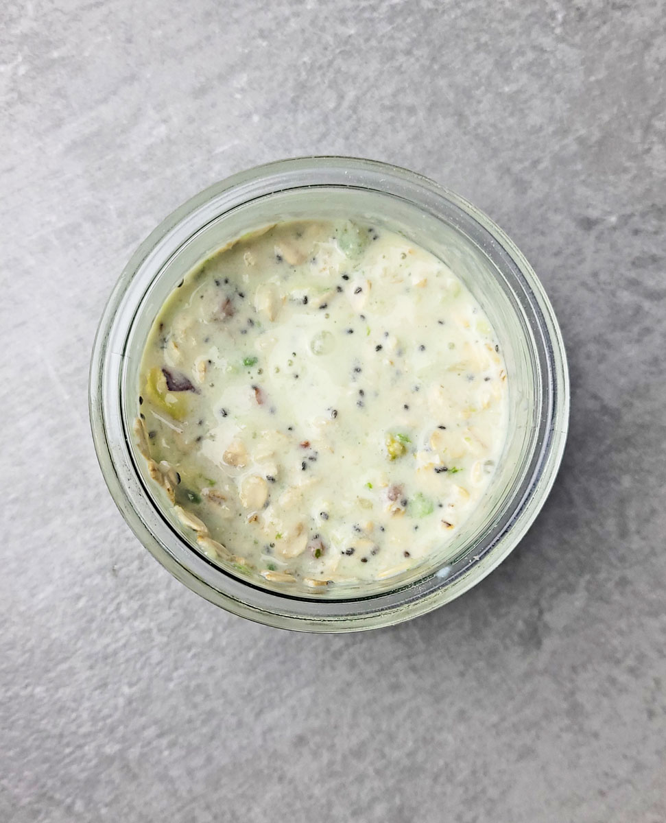 Avocado Lime Overnight Oats