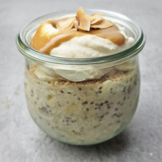 banana cream pie overnight oats