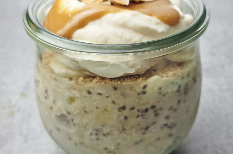 Banana Cream Pie Overnight Oats Recipe