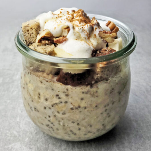 Banana Nut Bread Overnight Oats