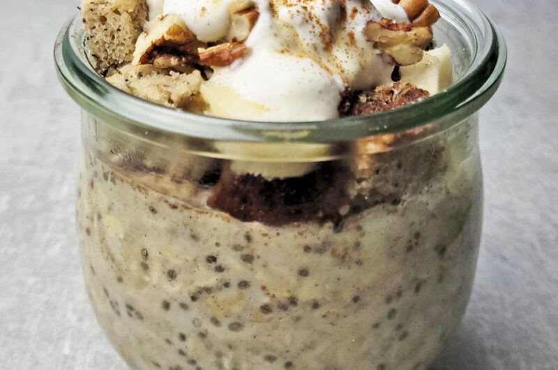 Banana Nut Bread Overnight Oats Recipe