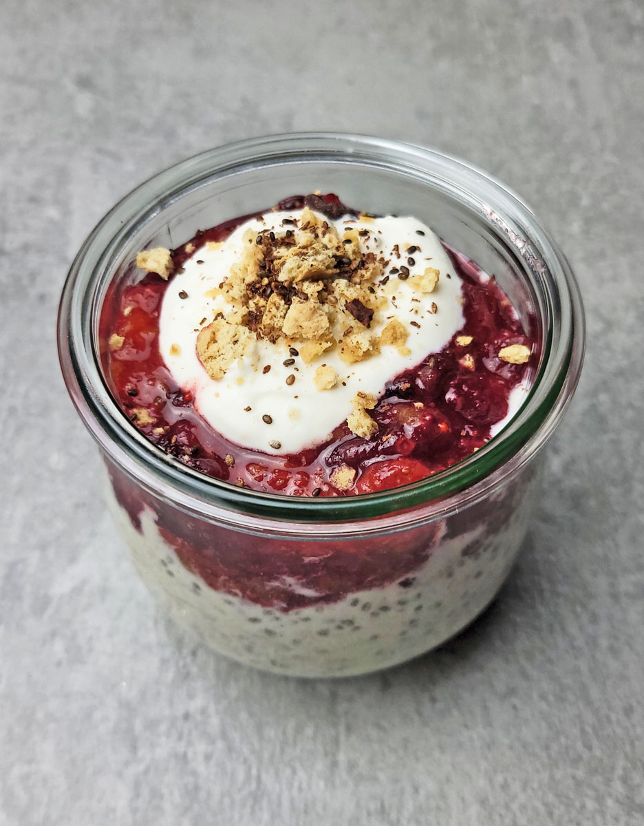 Christmas Jam Overnight Oats Recipe