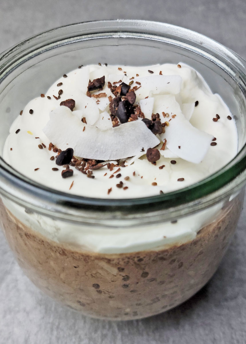 Cocoa Coconut Overnight Oats Recipe