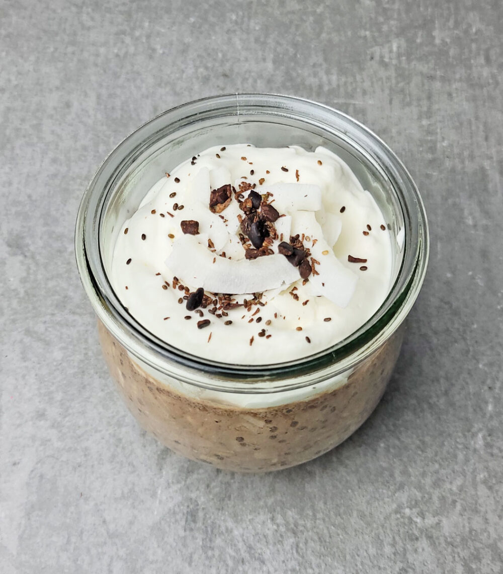 Cocoa Coconut Overnight Oats Recipe