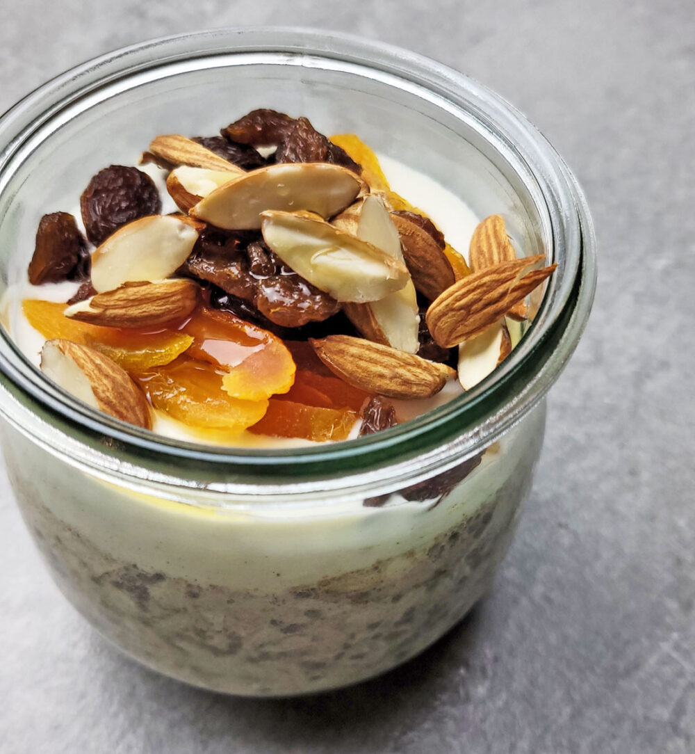 Dried Apricot & Raisin Overnight Oats Recipe