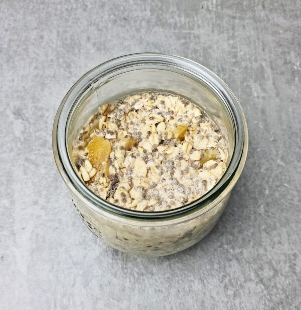 Dried Apricot & Raisin Overnight Oats Recipe: let it sit overnight