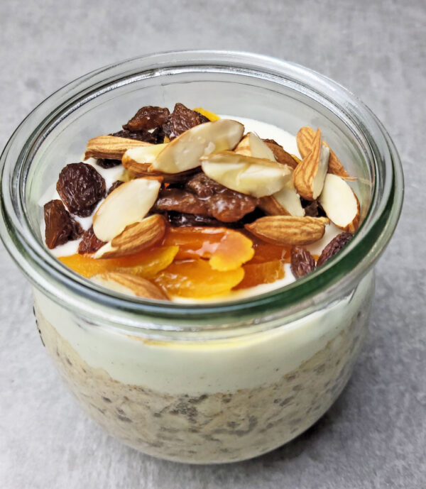 Dried Apricot & Raisin Overnight Oats Recipe how to make