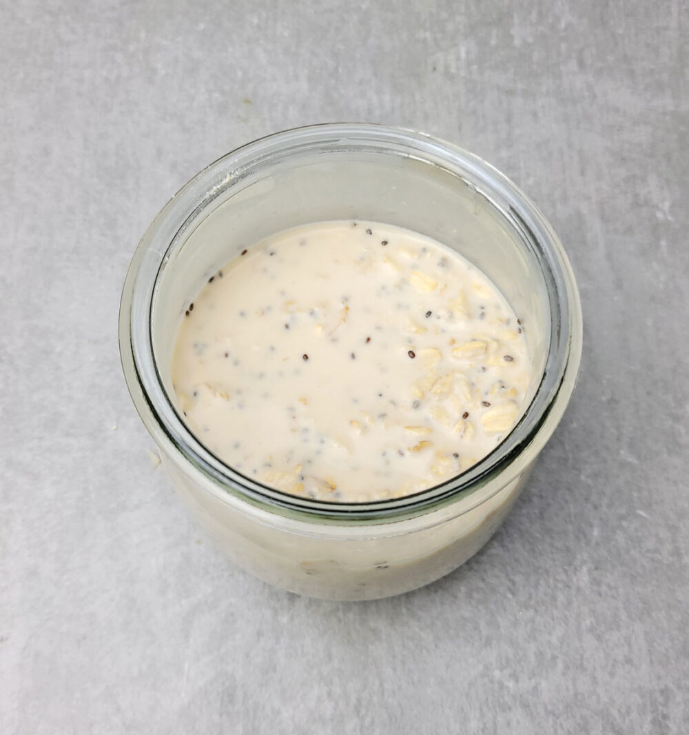 Earl Grey Overnight Oats Recipe: make sure it's stirred