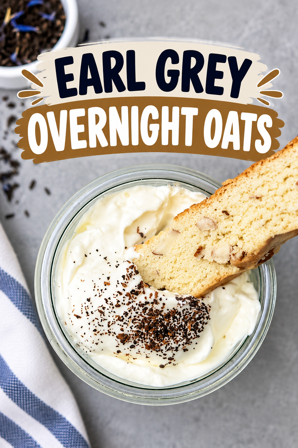 earl grey overnight oats pin
