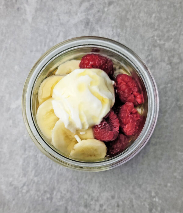 Raspberry & Banana Overnight Oats Recipe