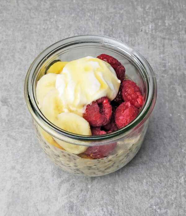 Raspberry & Banana Overnight Oats Recipe