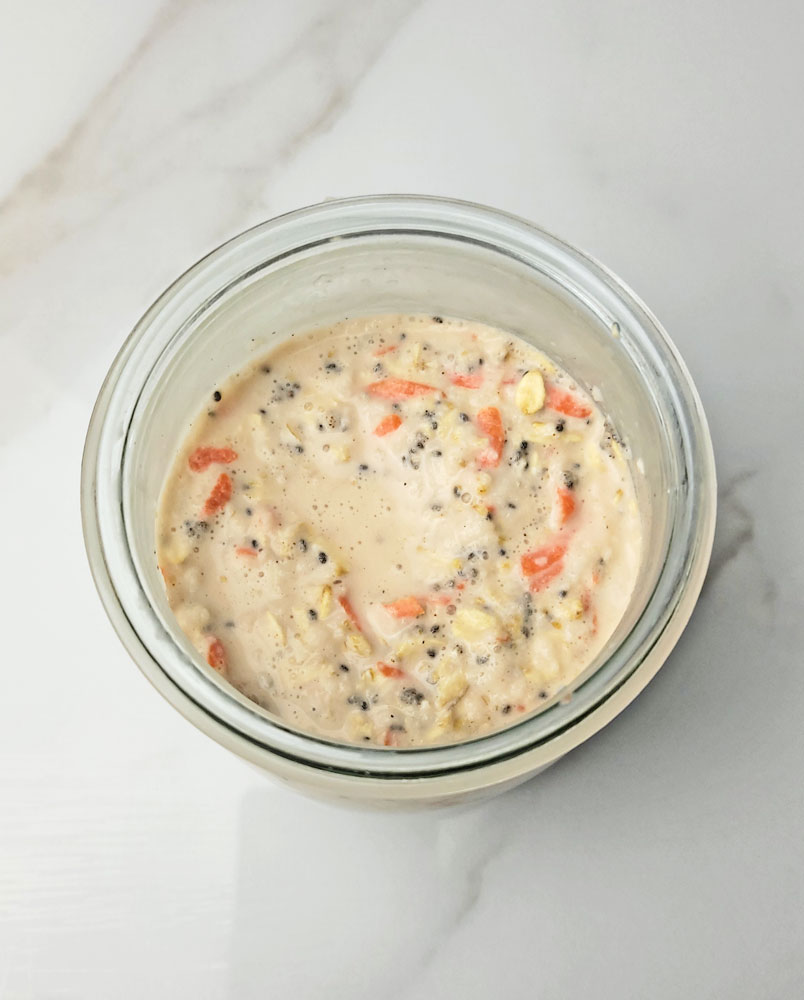 Apple Carrot Overnight Oats Recipe: how to make