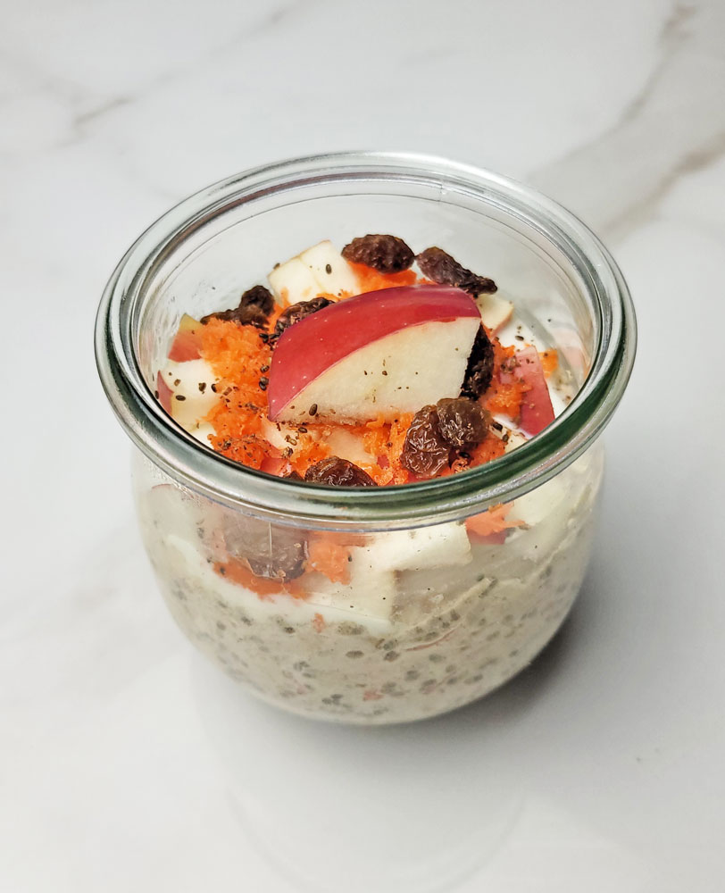 Apple Carrot Overnight Oats Recipe