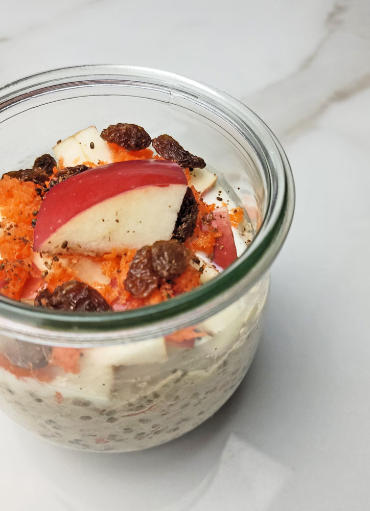 Apple Carrot Overnight Oats Recipe