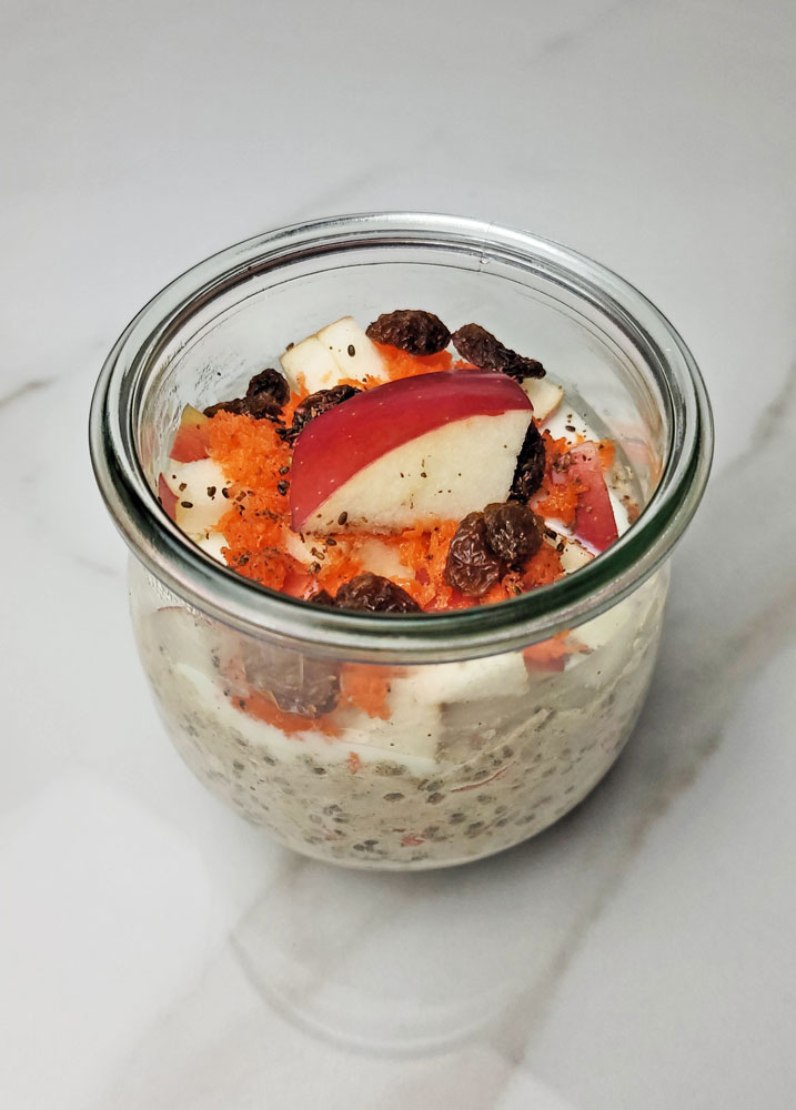 Apple Carrot Overnight Oats Recipe: toppings