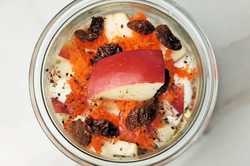 Apple Carrot Overnight Oats Recipe