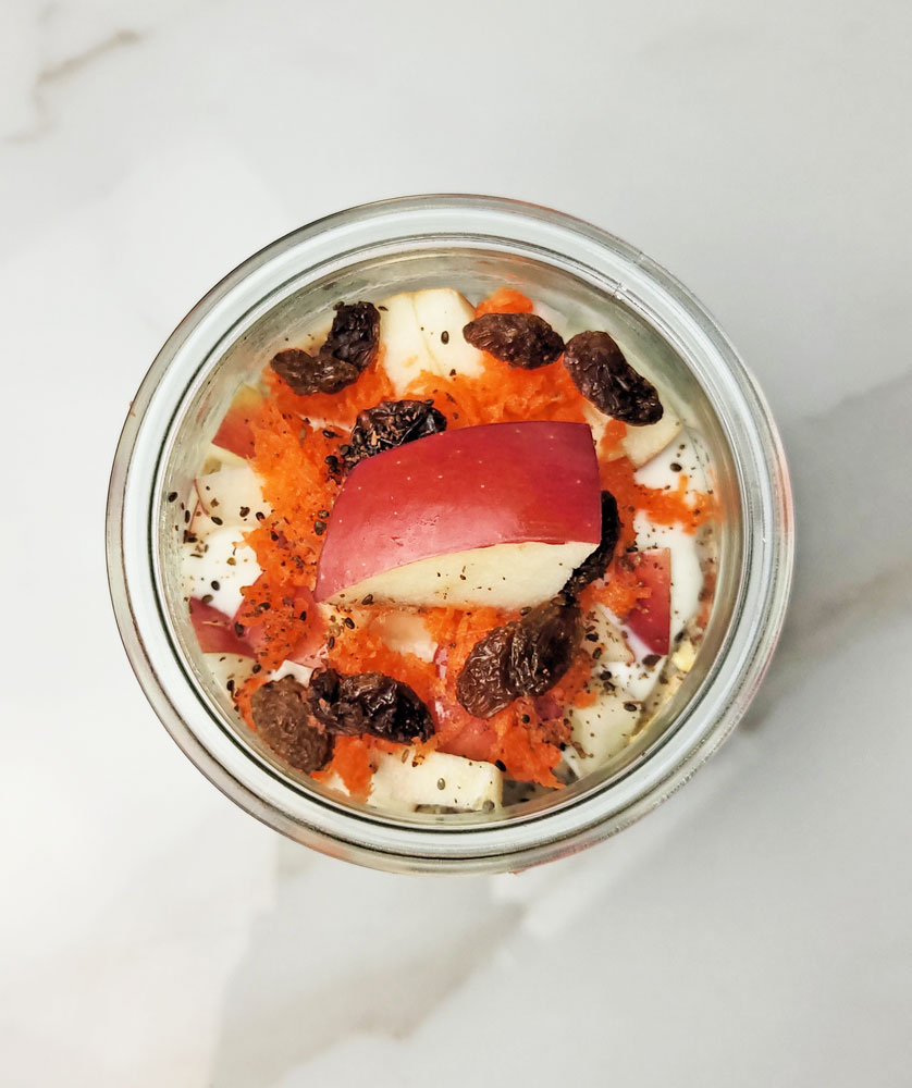 Easy Apple Carrot Overnight Oats Recipe