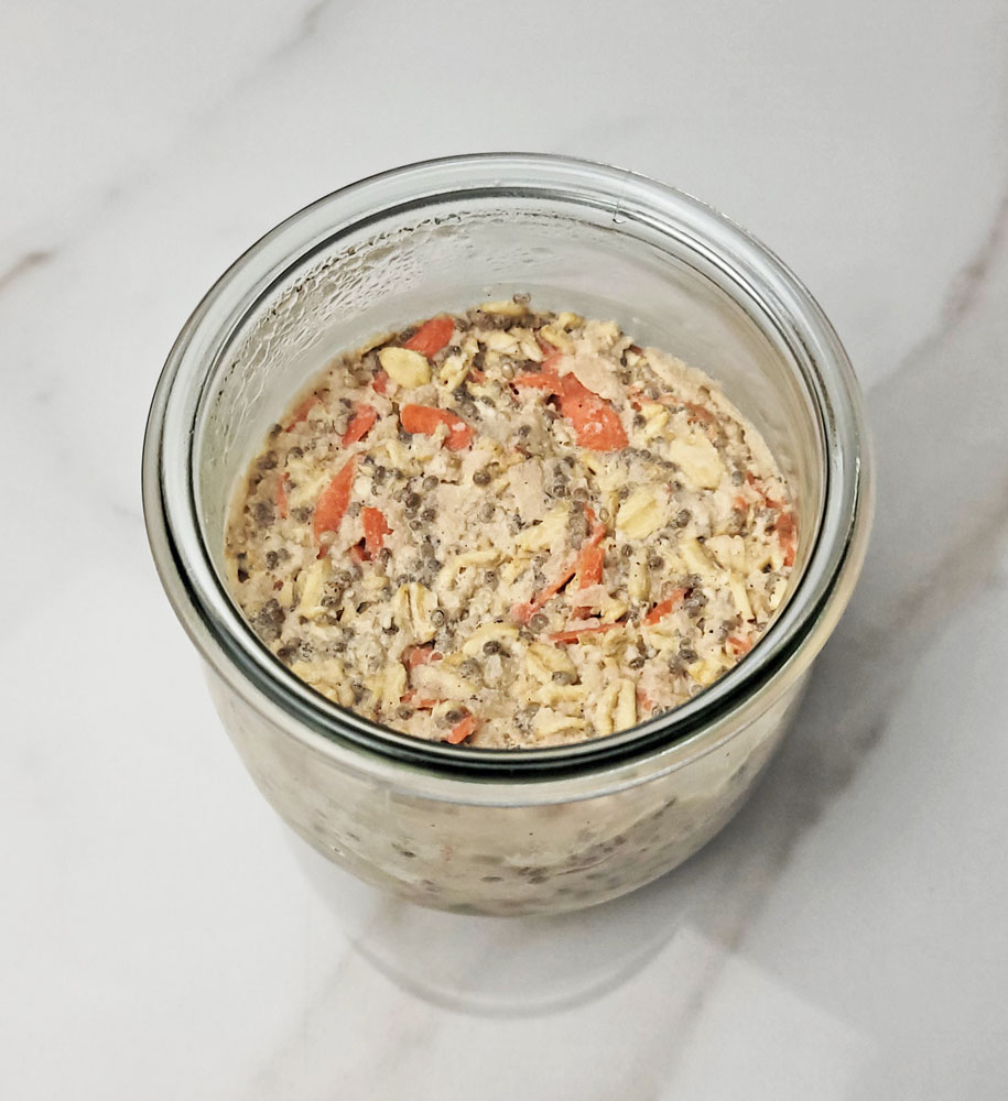 Apple Carrot Overnight Oats Recipe: how to make