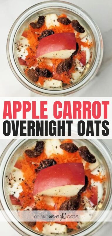apple carrot overnight oats recipe