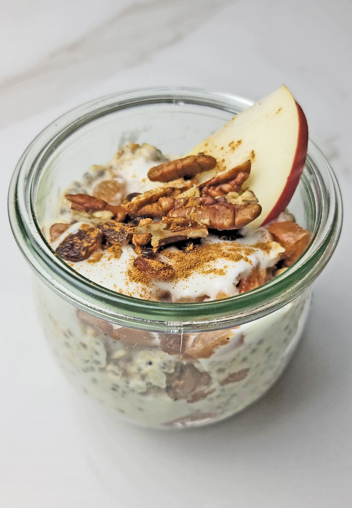 Baked Apple Overnight Oats Recipe