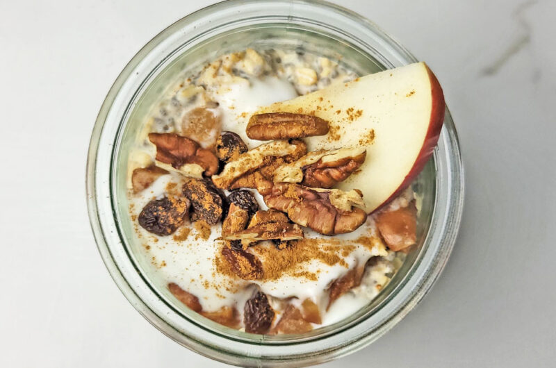 Baked Apple Overnight Oats Recipe