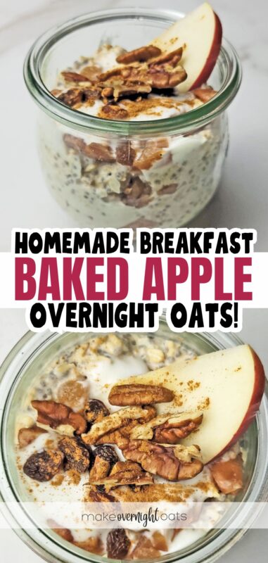 baked apple overnight oats pin