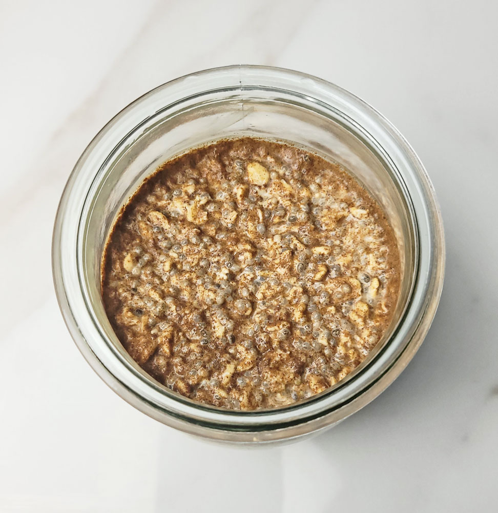 chai overnight oats recipe: steps