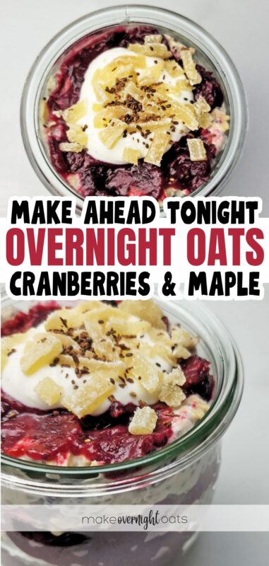 cranberry overnight oats recipe
