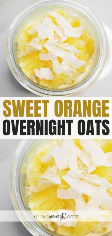 coconut orange overnight oats recipe