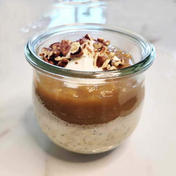 apple butter overnight oats