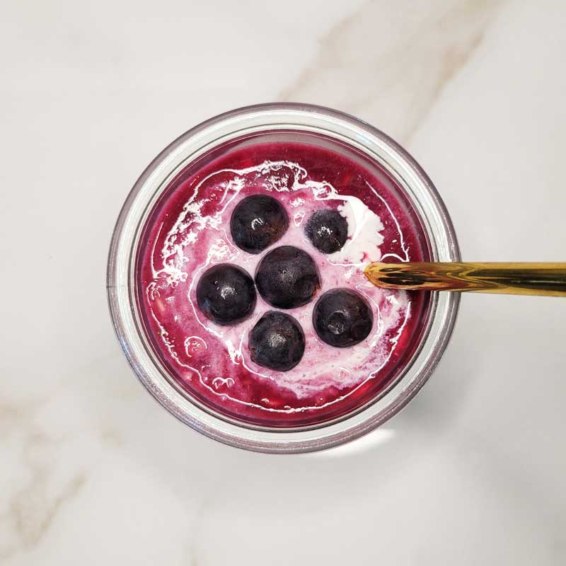 Concord Grapes Overnight Oats