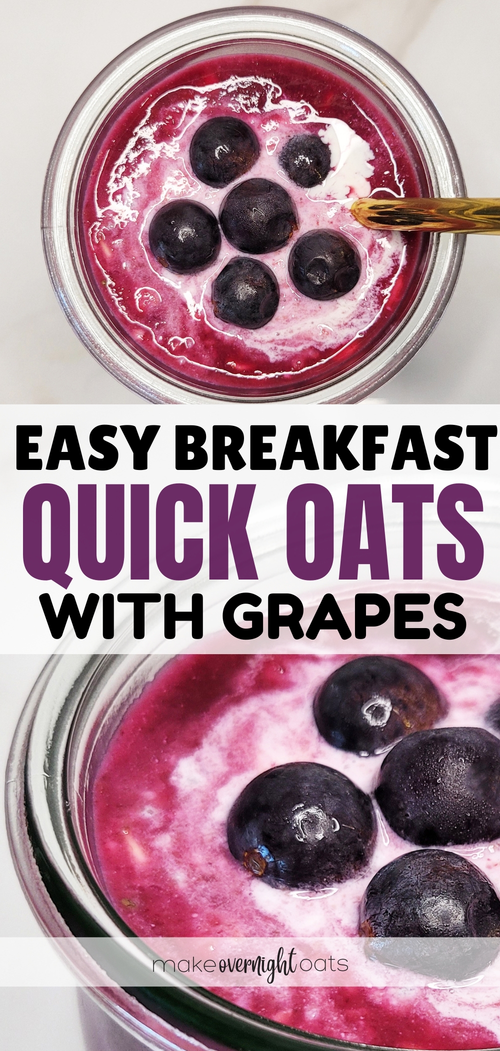 grapes overnight oats pinterest