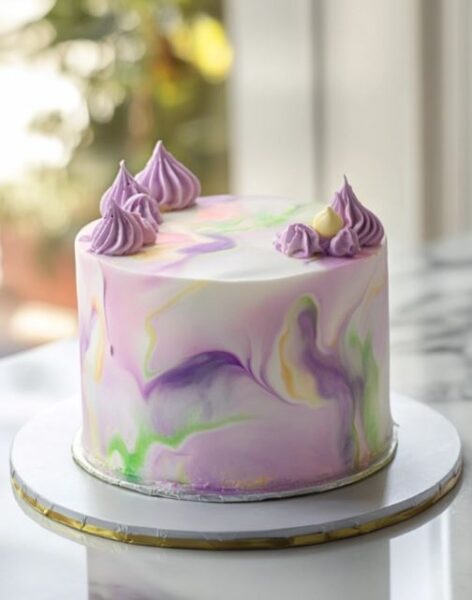 Swirly Birthday Cake