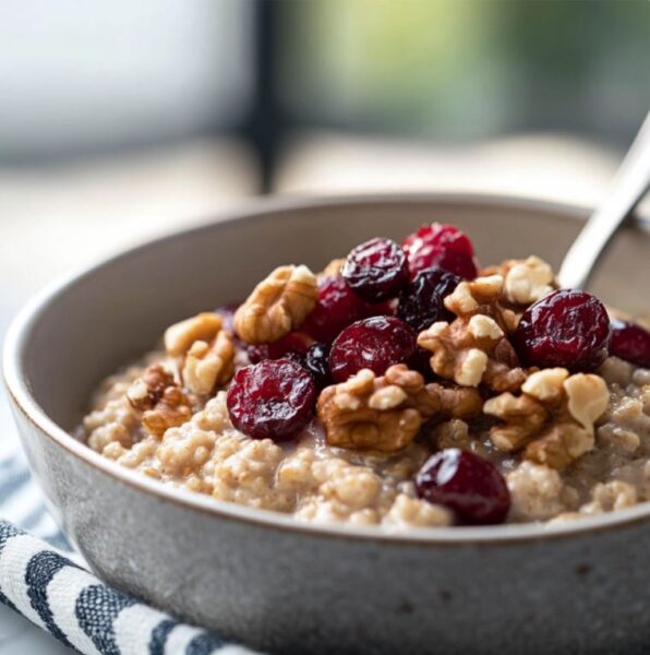 cranberry walnut oatmeal