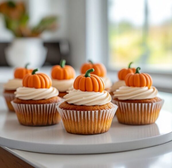 Cute Pumpkin Cupcakes