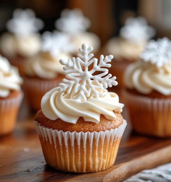 Snowflake Cupcakes