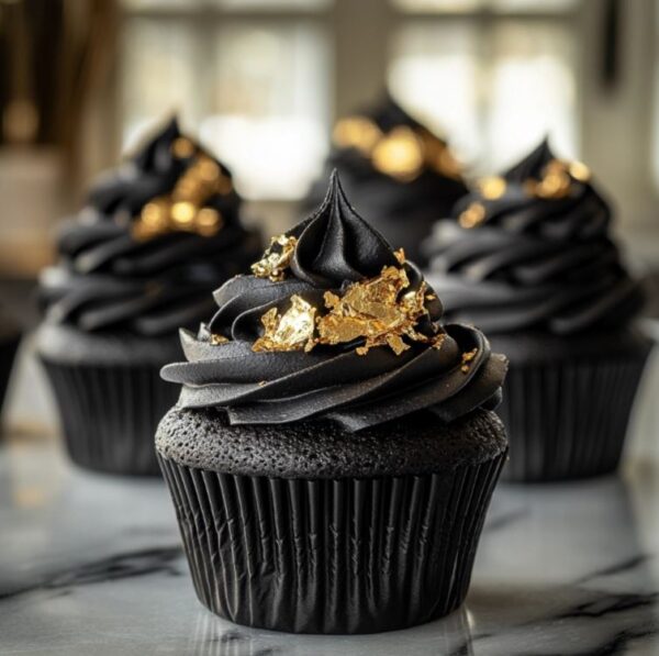 Gold Leaf Cupcakes