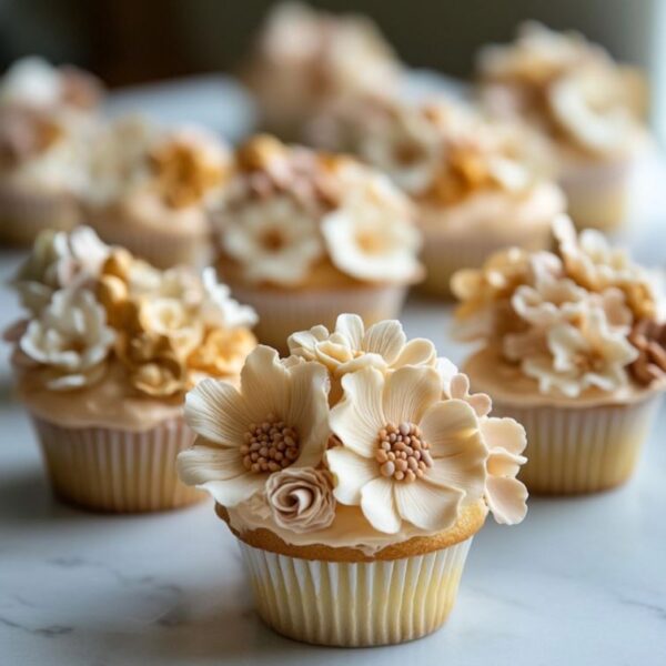 Sugarpaste Flower Cupcakes