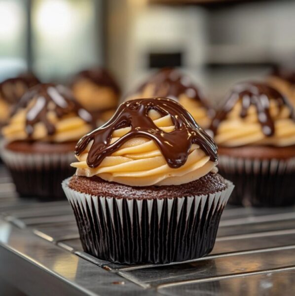 Chocolate Drizzle Cupcakes