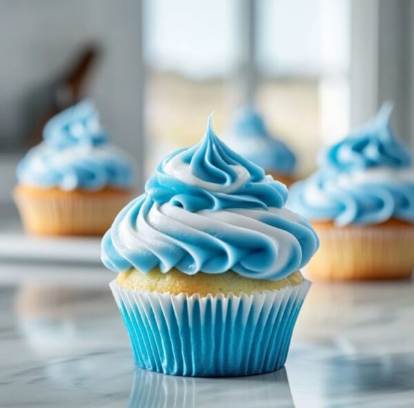 Blue Ombre Cupcake