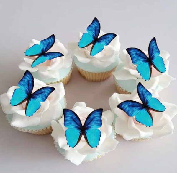 Blue Butterfly Cupcakes