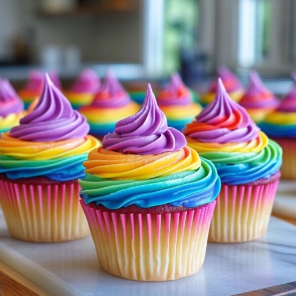 Rainbow Cupcakes