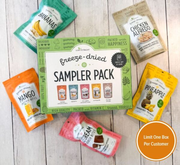 sample pack of freeze dried foods