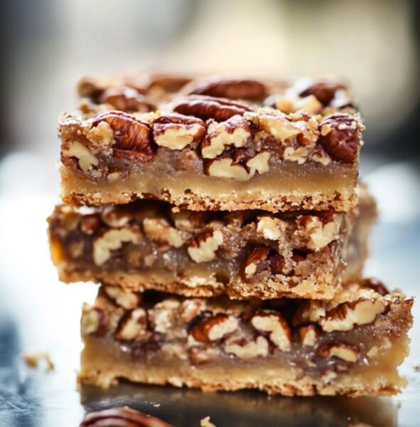 Easy Pecan Squares Recipe With Maple Syrup